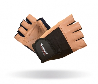 MADMAX Fitness rukavice FITNESS BROWN