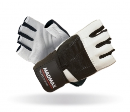 MADMAX Fitness rukavice PROFESSIONAL WHITE