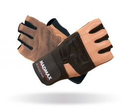 MADMAX Fitness rukavice PROFESSIONAL BROWN